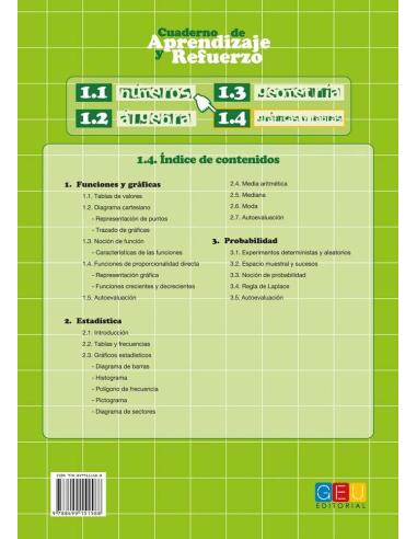 Cuaderno de aprendizaje y refuerzo 1.4: Gráficas y tablas