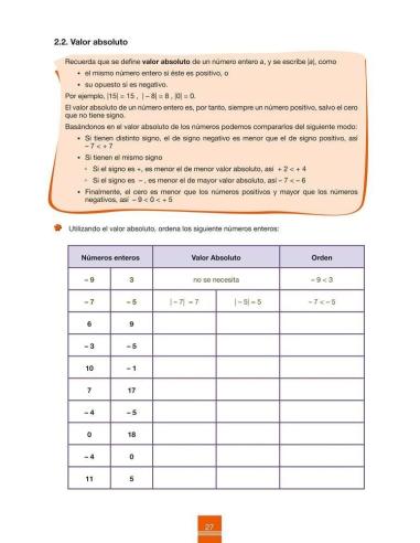Cuaderno de aprendizaje y refuerzo 2.1: Números