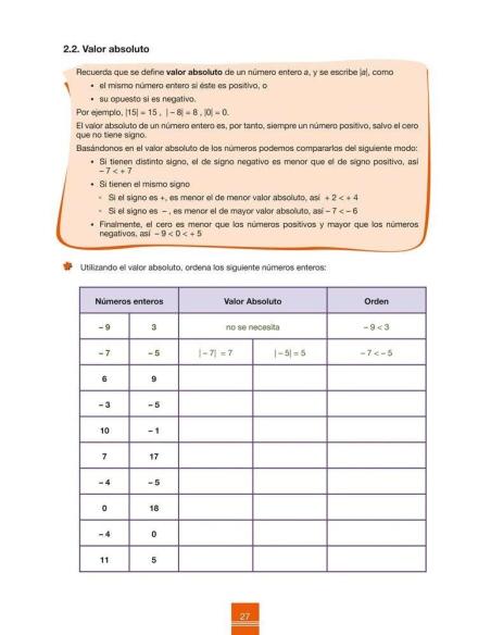 Cuaderno de aprendizaje y refuerzo 2.1: Números