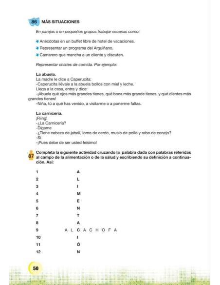 Palabras. Expresión y vocabulario · Nivel 1. Cuaderno 4: Alimentación y salud Palabras. Expresión y vocabulario · Nivel 1. Cuaderno 4: Alimentación y salud