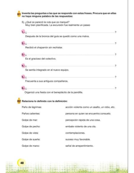 Palabras. Expresión y vocabulario · Nivel 1. Cuaderno 8: Deporte y juego Palabras. Expresión y vocabulario · Nivel 1. Cuaderno 8: Deporte y juego