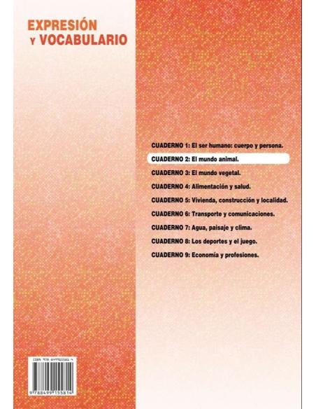 Palabras. Expresión y vocabulario · Nivel 2. Cuaderno 2: El mundo animal