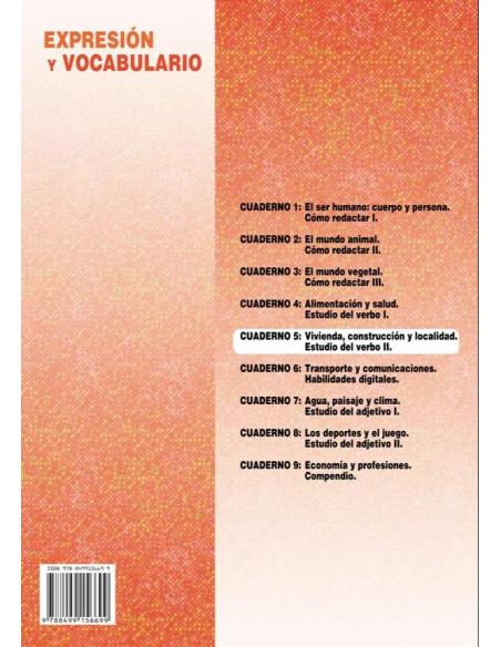 Palabras. Expresión y vocabulario · Nivel 2. Cuaderno 5: Vivienda, construcción y localidad Palabras. Expresión y vocabulario · Nivel 2. Cuaderno 5: Vivienda, construcción y localidad