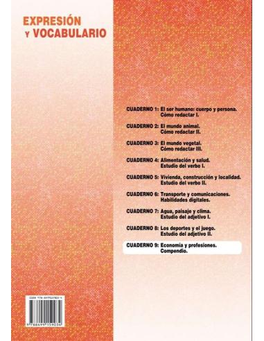 Palabras. Expresión y vocabulario · Nivel 2. Cuaderno 9: Economía y profesiones. Compendio