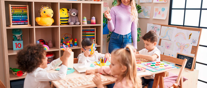 Niños en el aula