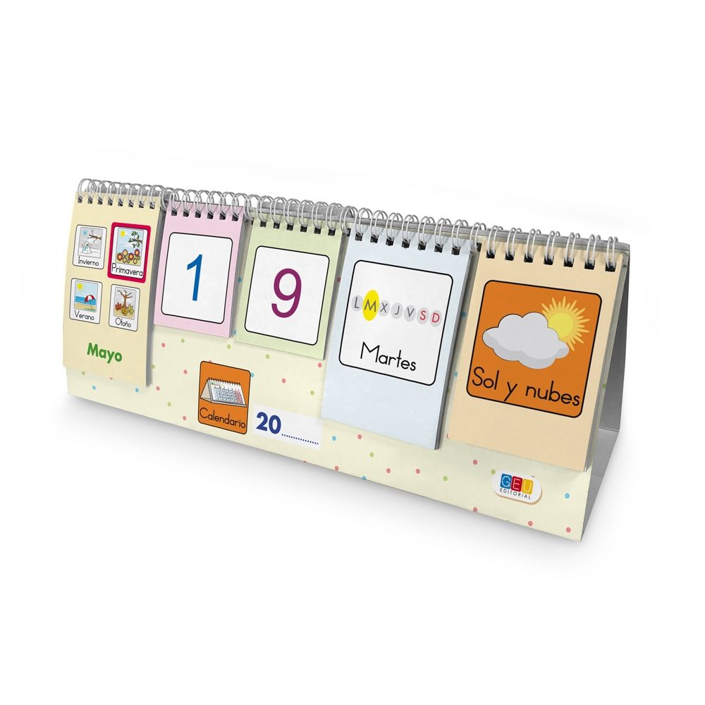 CALENDARIO INFANTIL CON PICTOGRAMAS GEU