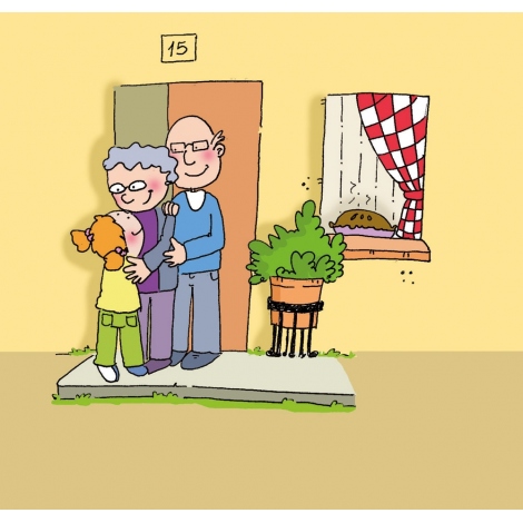 Ana visita a sus abuelos