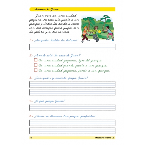 Paquete 1º Lecturas · Letra cursiva